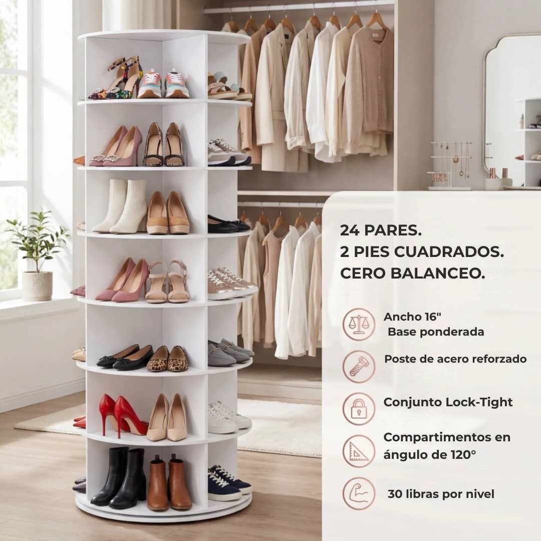 Lumen 360° Torre para zapatos giratoria