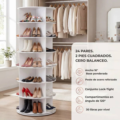 Lumen 360° Torre para zapatos giratoria