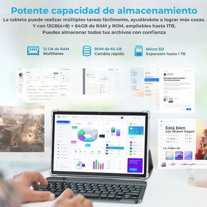 Lumen Tableta 2 en 1 con teclado y ratón