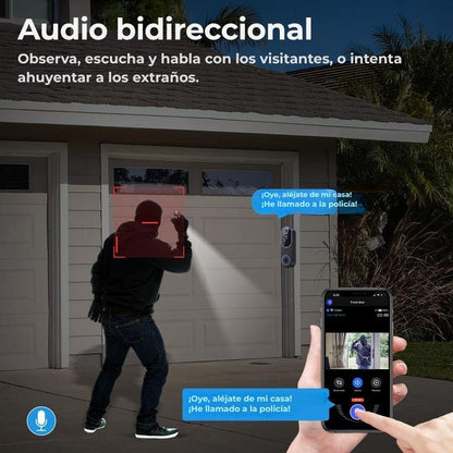Videoportero inalámbrico con cámara de 1080p