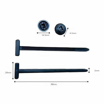 Hebillas para corbatas de nylon - Fijación universal